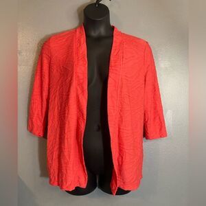 JM Collection textured pink cardigan